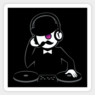 Hipster DJ 2 Sticker